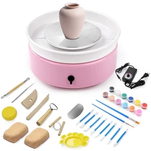 Mini Pottery Wheel Machine Kit | DIY Art & Craft Gift for Kids & Adults - Picture 1 of 13