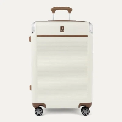 Travelpro Platinum Elite Mediano Check In Hardside Spinner Precio de venta sugerido por el fabricante $380 Blanco crema Foto 1 de 4