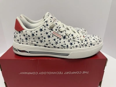 SKECHERS FEMININO ARCH FIT ARCADE - NASCIDO LIVRE 177216/WNVR SAPATOS SUPERIORES DE LONA - Imagem 1 de 4