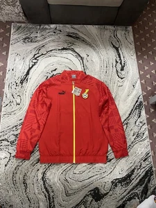 Ghana Pre Match Fútbol Himno Chándal Chaqueta Roja Nueva con Etiquetas Talla Mediana Para Hombre’s - Imagen 1 de 16