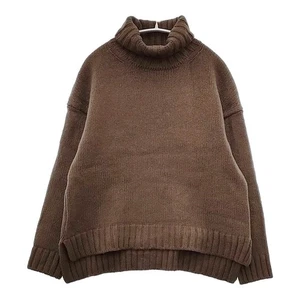 SLOANE SL3W-063 3G Geelong Lamb x Cashmere Drop Shoulder Knit Brown 5-0914T△ - Picture 1 of 6