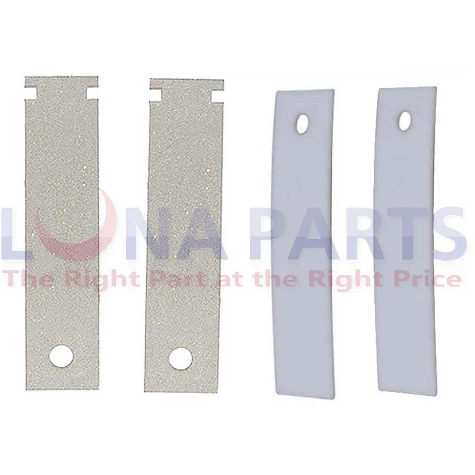 VIALU 4x WE03X37317 - WE03X37318 Dryer Drum Glide Set - Compatible with GE, Hotpoint