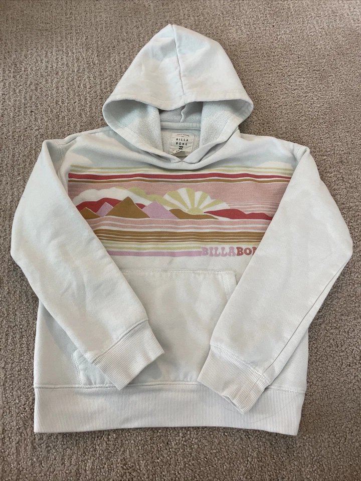 Kids Billabong White Sunset Sweatshirt Size Medium Ps Pre Ow Owned - Image 1 of 1