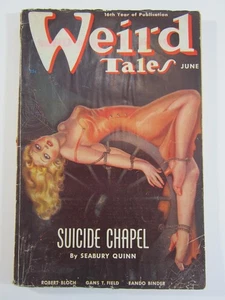 Weird Tales Pulp, Jun. 1938 GD/VG Classic Brundage Suicide Chapel Cover Art! - Bild 1 von 6