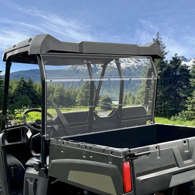 PC Back Window For Polaris Ranger 400/500/570 MID-SIZE 2010-2014 Rear Windshield - Image 1 of 4