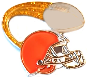 Browns Pins RETIRED CLASSY Cleveland Browns Pin Sparkle Trail Football NFL Pin - Picture 1 of 3