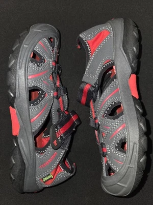 Merrell Hydro H20 Hiker Boys Sandals Size 2W Youth Gray Red Waterproof Water - Image 1 of 4