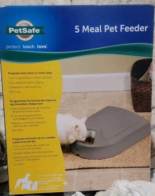DISPENSADOR DE ALIMENTOS PETSAFE 5 REFEIÇÕES - ALIMENTADOR AUTOMÁTICO - NOVO - Imagem 1 de 3