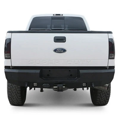 For Ford F-250 Super Duty 99-16 Fortis Full Width Textured Black Rear HD Bumper Foto 1 de 4