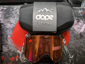 Dope Sight H311301 Ski Goggles Black w/ Black Pink Mirror One Size - Picture 1 of 5