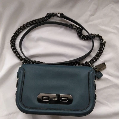 Bandolera Coach 59087 Swagger 20 sauce floral rosa té cuero curtido azul Foto 1 de 4