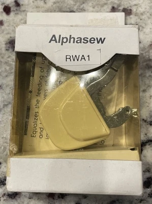 Alphasew RWA1 PRESSER FOOT Universal Low Shank Even Feed Walking Foot Teeth - Image 1 of 4