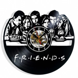 Friends TV Series Vinyl Wall Clock Home Decor Gift Christmas Birthday Holiday - Picture 1 of 5