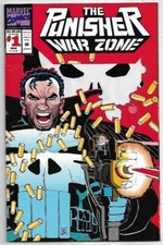 The Punisher War Zone #1 Die-Cut Card Cover VFN (1992) Marvel Comics