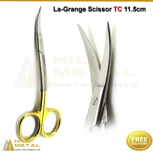 Dental Scissors Lagrange TC Surgical Instruments Gum Trimming Suture Surgery - Picture 1 of 3