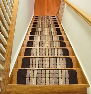 Aris Collection Volley Design Stair Tread Treads Indoor 8½ inch x 30½ inch
