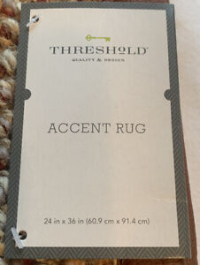 Threshold Accent Rug 24” X 36” NWT. Brown, Red, and Orange.