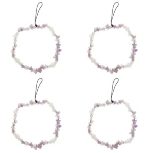 4 Count Mobile Phone Cord Crystal Beads Chain Stone Hanging Ropes - Zdjęcie 1 z 12