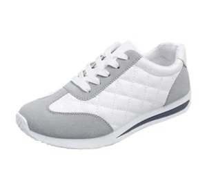 Women Casual Walking Shoes Summer Flat Lace Up Leather High Quality Sneakers - Picture 1 of 6