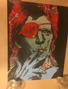 David Bowie Test Print Tim Doyle Art Poster One of a Kind Ziggy Stardust Rare - Picture 1 of 4