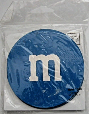 Cartões de nota e envelopes azuis M&M Candy 2007 Studio 18 novos - Imagem 1 de 4