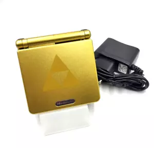 Gameboy Advance SP AGS 101 IPS V5 LCD Bildschirm Zelda Edition Nintendo 1050mAh - Bild 1 von 10