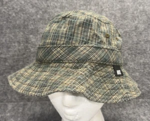 Vintage Nike Golf Bucket Hat Cap Size S/M Nike Logo Green plaid Y2K Outdoors - Picture 1 of 7