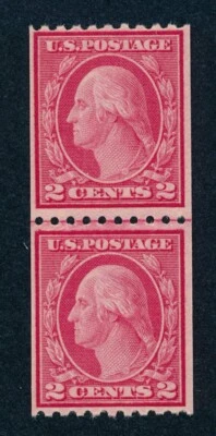 drbobstamps US Scott #487 Mint NH Line Pair Stamps Cat $275 - Image 1 of 2