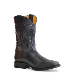 Botas de cuero para hombre Roper Parker hechas a mano negras - Imagen 1 de 1