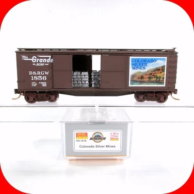 N Scale ***COLORADO SILVER MINES*** Box Car,  D&RGW 1856 -  Micro Trains Special - Image 1 of 4