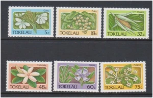 (F25-30) 1987 TOKELAU Juego de 6 sellos flores (AE) (XY10) - Imagen 1 de 1