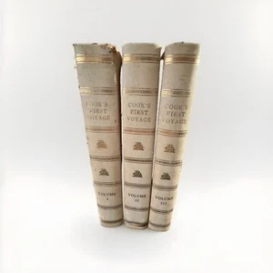 1773 3vol Account of the Voyages of Byron Cook Wallis Carteret Hawkesworth Maps - Picture 1 of 24