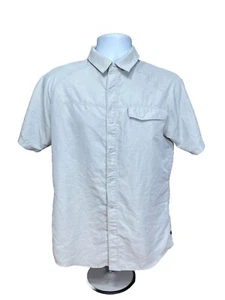 Mountain Hardware Shirt Mens Small Gray Button Up Canyon Hiking Trekking Outdoor - Picture 1 of 11