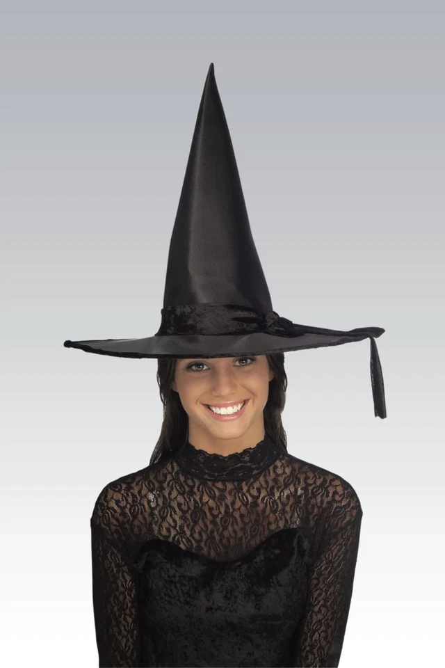 Chapéus de bruxa de cetim - cores sortidas - Imagem 1 de 1