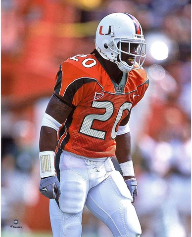 Ed Reed Miami Hurricanes Unsigned Defensive Stance 8" x 10" Photo - Fanatics Cover