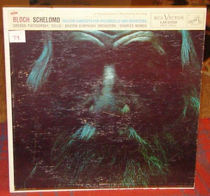 Walton Concerto for Violincello & Orchestra + Bloch Schelomo, RCA Victor LM-2109 - Picture 1 of 4