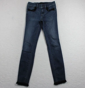 Ann Taylor Women's The Skinny Modern Fit Jeans Size 00 Dark Wash Blue - Picture 1 of 10
