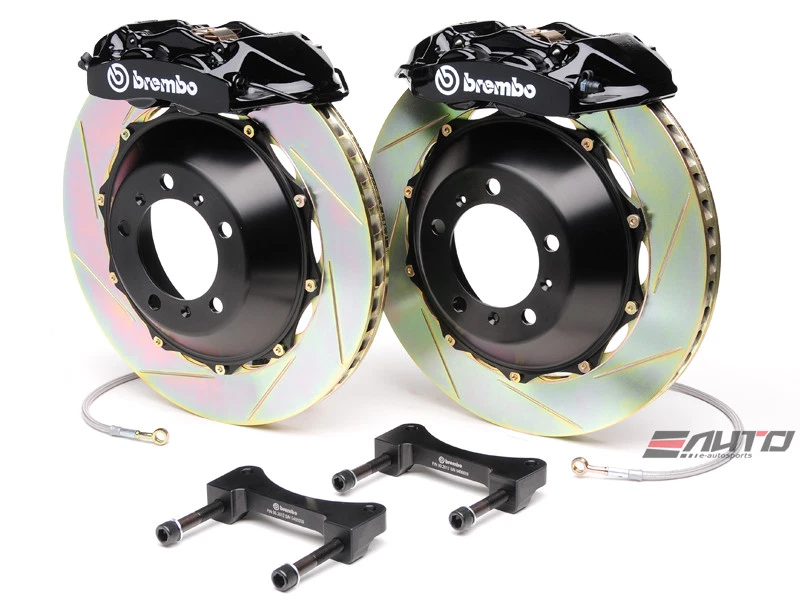 Brembo Rear GT BBK Brake 4pot Caliper Black 345x28 Slot Rotor for G35 G37 370Z - Image 1 of 1