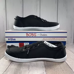 Skecher Women's BOBS B Cute Slip On Casual Shoes Sneakers Black Size 6.5 SN56123 - Picture 1 of 11
