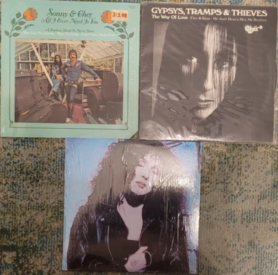Cher - 3 LP LOT.  Cher 1987, All I Ever Need Is You, Gypsys, Tramps & Thieves - Image 1 of 4
