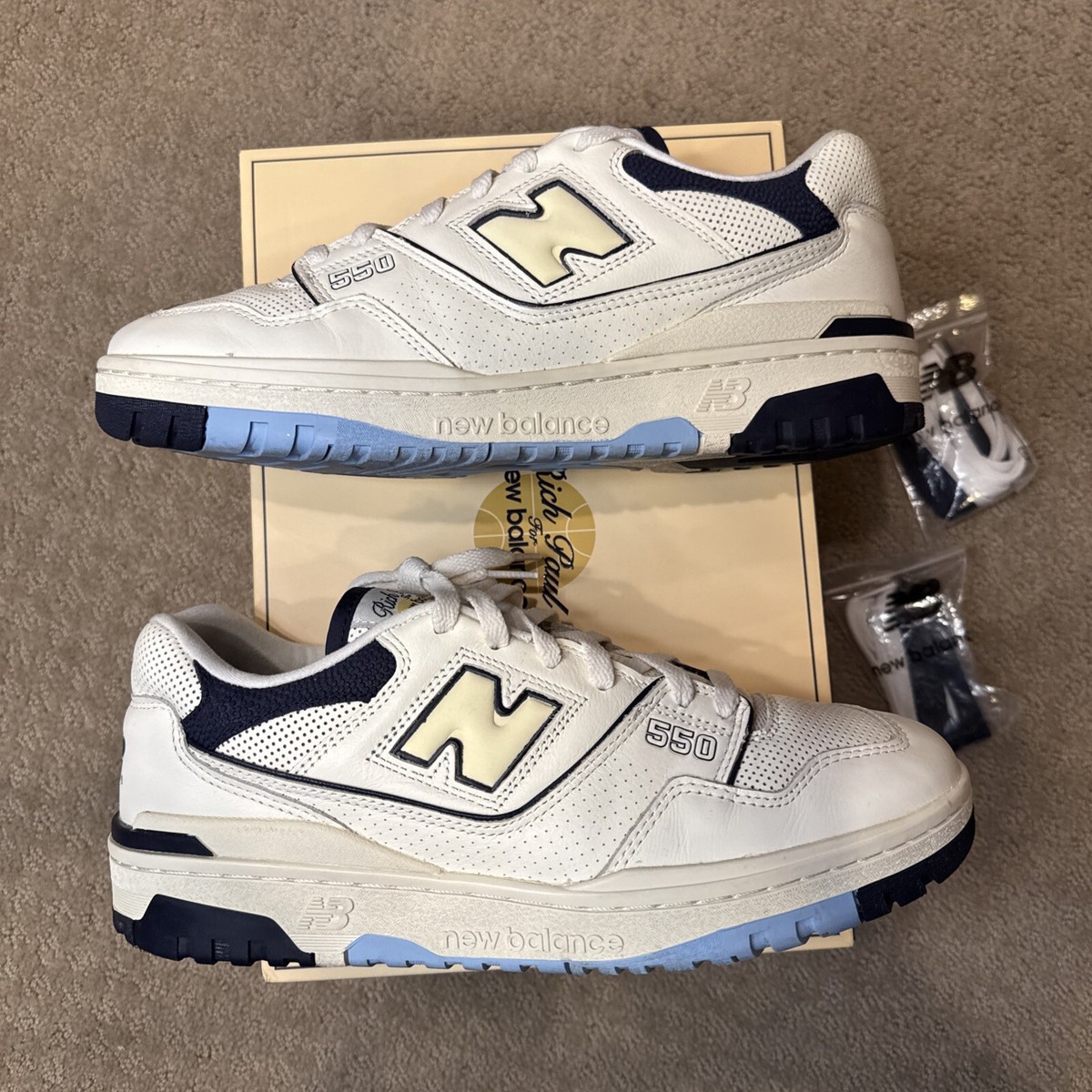 New Balance Rich Paul x 550 White Navy for Sale New Balance Rich Paul x 550 White Navy for Sale