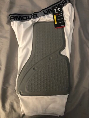 Men’s UA Under Armour Compression Shorts Pads Sz Large Gameday MSRP $54.99 NWT - Image 1 of 4