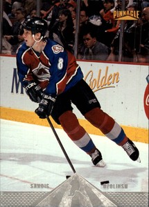 1996-97 Pinnacle Hockey Premium Stock #159 Sandis Ozolinsh Colorado Avalanche