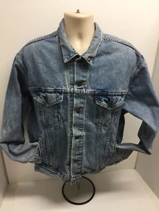 Levi Strauss Denim Jean Trucker Jacket Blue #70507-4890 Mens L USA Made Vintage - Picture 1 of 9
