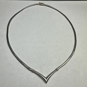 Vintage Sterling Silver Choker 925 - Picture 1 of 5