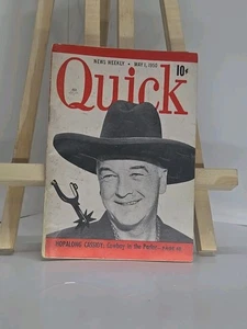 Revista QUICK 1950 con portada y artículo HOPALONG CASSIDY - Imagen 1 de 1