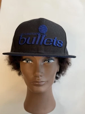 Men's Washington Bullets New Era Black 9FIFTY Adjustable Hat - Image 1 of 4