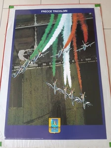 Poster vintage anni 80 Ufficiale Frecce Tricolori 61 x 91 cm - Foto 1 di 2