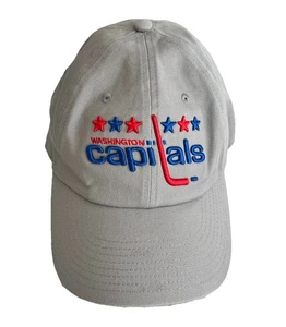 Fanatics Washington Capitals Adjustable Hat Cap Gray Retro Logo - Picture 1 of 9