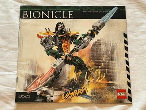 LEGO 8625 Bionicle Umbra Folleto de instrucciones Manual solamente - Imagen 1 de 3